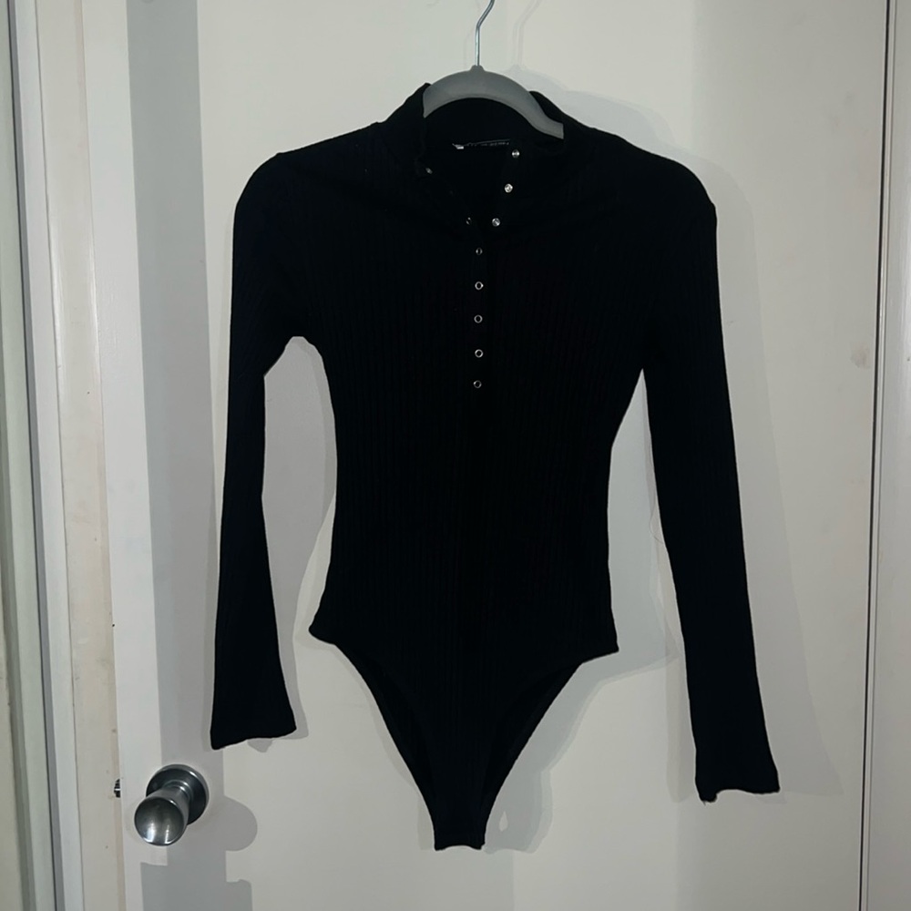 Zara black bodysuit S
